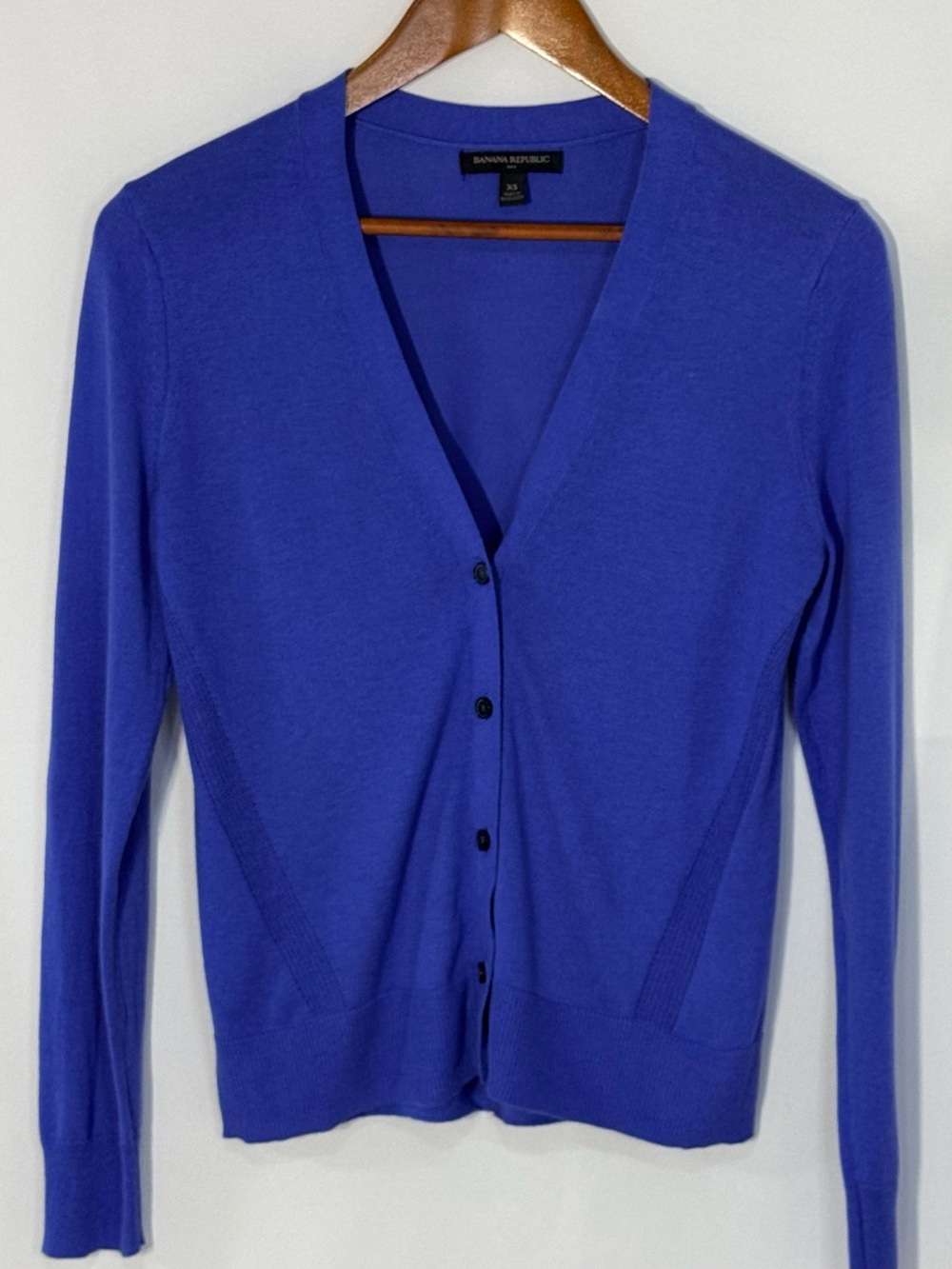 Banana Republic Blue Button Front Lightweight Cardigan XS